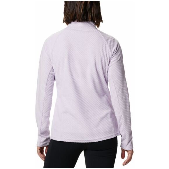Columbia Glacial IV Half Zip Fleece Top lilac lavender purple textured - Picture 2 of 10